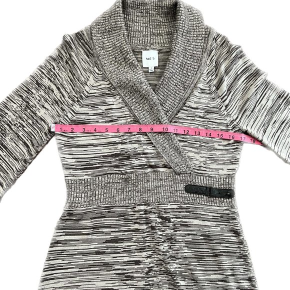 Tad b Brown & Tan Sweater Dress Size M - Picture 7 of 10